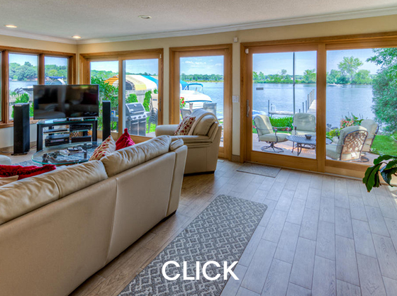 This rental house on Lake Minnetonka offers magnificent views of the lake, convenient Wayzata location and ample room for a family reunion
